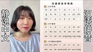 汉语拼音字母表发音｜学汉语｜小学语文｜learn Chinese｜Chinese phonetic alphabets｜Chinese pinyin  静说中文｜sunjinglaoshi