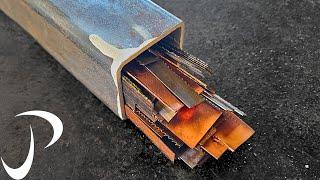 Making A Knife From Copper And Bandsaw Blades