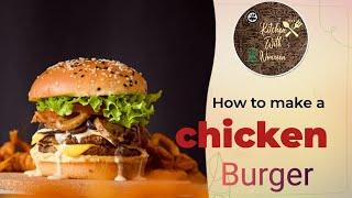 #crispy chicken burger | how to make chicken burger at home |fried chicken burger | #viralvideo