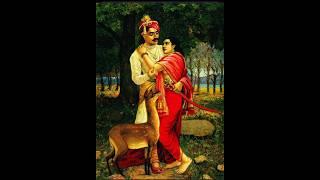 Epic Love Story: Shakuntala and Dushyant by Ravi Varma #Art #Painting #History #Shorts