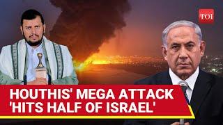 Half Of Israel Under Houthi Attack; Iron Dome 'Fails'; Millions Hiding In Bunkers | Watch