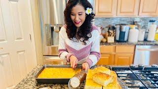 Khmer Bak Ben Dessert | Cassava Coconut Cake | Somaly Khmer Cooking & Lifestyle STEP-BY-STEP RECIPE