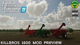 Killbros 1600 by Bcbuhler Farms & Bennyy | Farming Simulator 22 Mod Preview