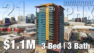 Urban Luxury with Unobstructed Views! High-Rise Condo Property Tour in Downtown Phoenix!