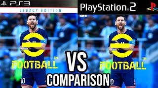 eFootball PES 22 PS3 Vs PS2