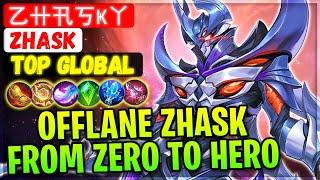 Offlane Zhask, From Zero To Hero [ Top Global Zhask ] 乙卄卂丂Ҝㄚ - Mobile Legends Gameplay And Build