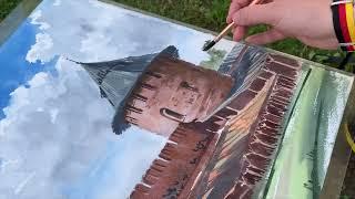 The northern wall of the Novgorod Kremlin | Timelapse video of my work process