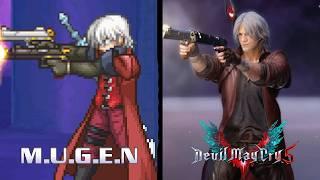 DEVIL MAY CRY 5 Vs MUGEN | Dante Special Moves Comparison