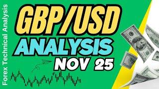 GBP USD Technical Analysis for November 25, 2024