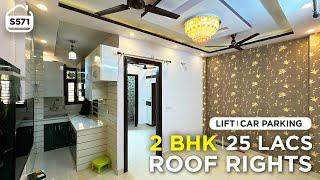 2 BHK Flat for sale in 25 Lacs with 80% Loan  ROOF RIGHTS  LIFT and CAR PARKING  BRS SHOW S571