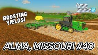 ALMA MISSOURI FS22 | Direct Drilling Barley & Slurry Spreading | 4K Timelapse