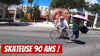 Sa grand mère à 90 ans en skate !!