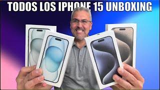 Unboxing todos los iPhone 15, iPhone 15 Pro Max, iPhone 15 Plus y iPhone 15 Pro primeras Impresiones