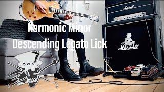 Slashy Descending Harmonic Minor Legato Lick