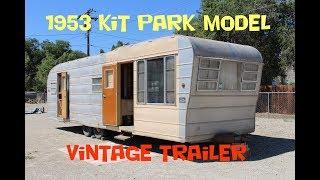 1953 Kit 30ft Park Model Vintage Trailer Walk Through Tour