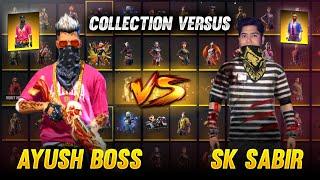 SK Sabir Vs Boss Ayush Collection Versus // Can beat @sksabir-gaming ?