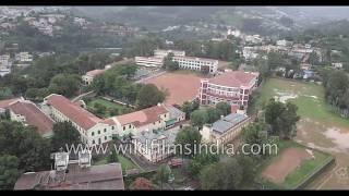 Coonoor hill station in the Nilgiris of Tamil Nadu: aerial view