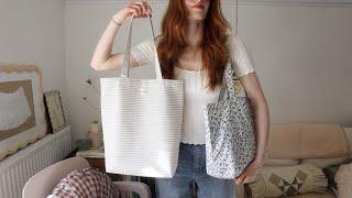 HOW TO SEW A CLASSIC TOTE BAG - NO OVERLOCKER NEEDED! BEGINNER FRIENDLY PROJECT | MsRosieBea