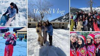 Manali Vlog 🫶 #youtubevideo #manali #rothang #solangvalley #collegetrip #2025