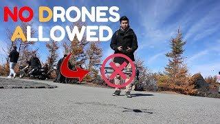 I GOT STOPPED FLYING MY DRONE AT MT FUJI!!!