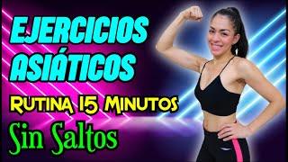 Cardio Rutina rápida de 15 minutos SIN SALTOS | Ejercicios Asiáticos