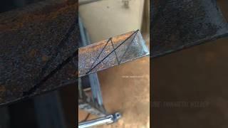 The secret of the 60 degree L angle iron connection that few people know #welding #welder #metalwork