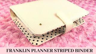 Splendor Planner Love Simulated Leather Snap Binder - Franklin Planner Striped