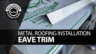 Metal Roofing Flashing: How To Install Corrugated Metal Eave Trim + Drip Edge On A Metal Roof