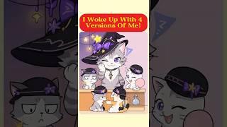 I Woke Up With 4 Versions Of Me! #cat #dog  #animals #animation