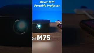 Review Miroir M75 Portable Projector 2023 #short