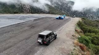 Rocks & landslides, California most dangerous adventure road trail. 5 Continents, 1 Car, 1 Driver.