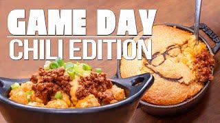 GAME DAY RECIPES: HOMEMADE CHILI EDITION | SAM THE COOKING GUY