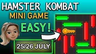 Hamster Kombat NEW Easy Mini Game Challenge for KEY - JULY 25 / JULY 26 slowed down