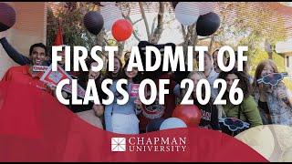 Welcome Class of 2026 - First Admit Video