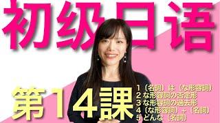 日文教學_初級日語#14 ｜日語語法  な形容詞的用法（否定形、過去形、＋名詞）【日本人老師yuka教你日語】