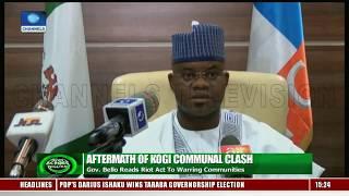 Kogi Communal Clash: Gov Bello Reads Riot Act To Warring Communities