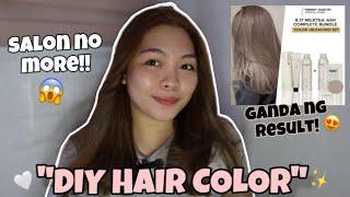 VLOG | DIY HAIR COLOR "MILK TEA ASH"Satisfied or disapointed?️FOR ONLY 99 PESOS  BABYLYN DELFIN