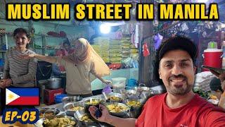  STRUGGLE of searching "ADOBO" (FILIPINO NATIONAL DISH) in Manila HALAL Muslim Food Street [ep-03]