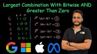 Largest Combination With Bitwise AND Greater Than Zero | Leetcode 2275