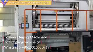 Full Automatic Facial Tissue Machine with auto transfer machine.