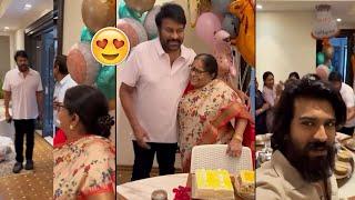 Megastar Chiranjeevi Mother Anjanamma Birthday Celebration | Ram Charan | Manastars