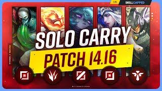 The NEW BEST SOLO CARRY CHAMPIONS on PATCH 14.16 - League of Legends