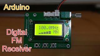 Digital FM Receiver (Radio) Circuit with Arduino + Stereo Amplifier