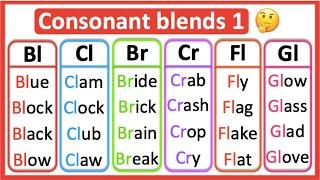 Consonant blends 1  | Phonics lesson | Learn with examples