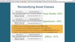 Cost Seg - Get PV from Accelerated Depreciation on Commercial & Apartment Buildings