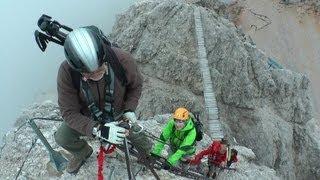 Start zur Ferrata Ivano Dibona am Monte Cristallo - Abenteuer Alpin 2012 (Folge 2.1)