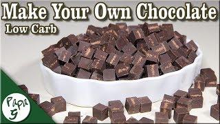 Make Your Own Homemade Chocolate! – Only 3 Ingredients – A Low Carb and Keto Friendly Recipe