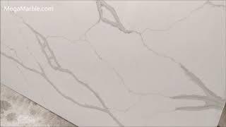 Quartz countertops that look like white marble