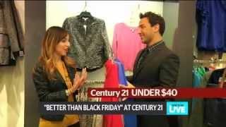 Century 21 Department Store's Better Than Black Friday Event on New York Live