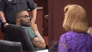 'You are full of it': Convicted killer interrupts his victim's mother in the courtroom